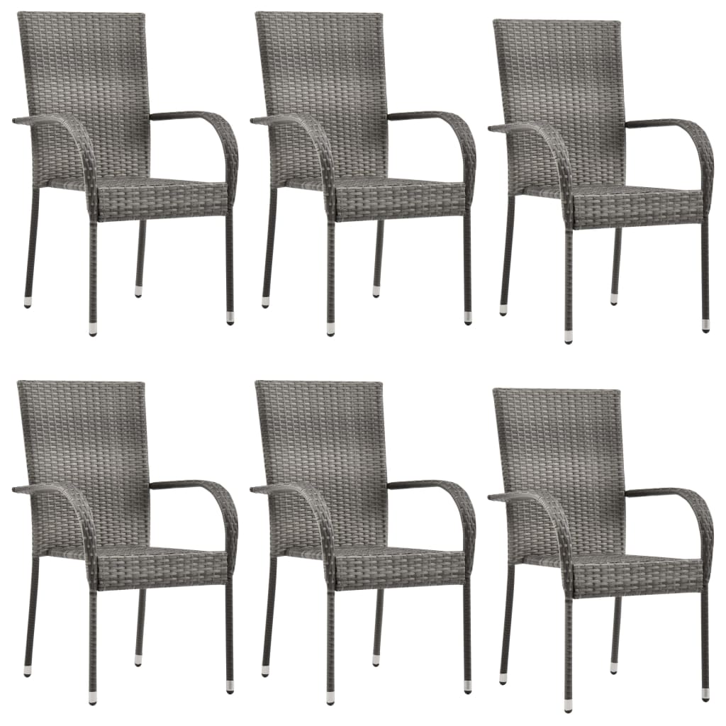 8720845764692_g_en_hd_2 vidaXL 7 Piece Garden Dining Set Grey Poly Rattan - Image 4
