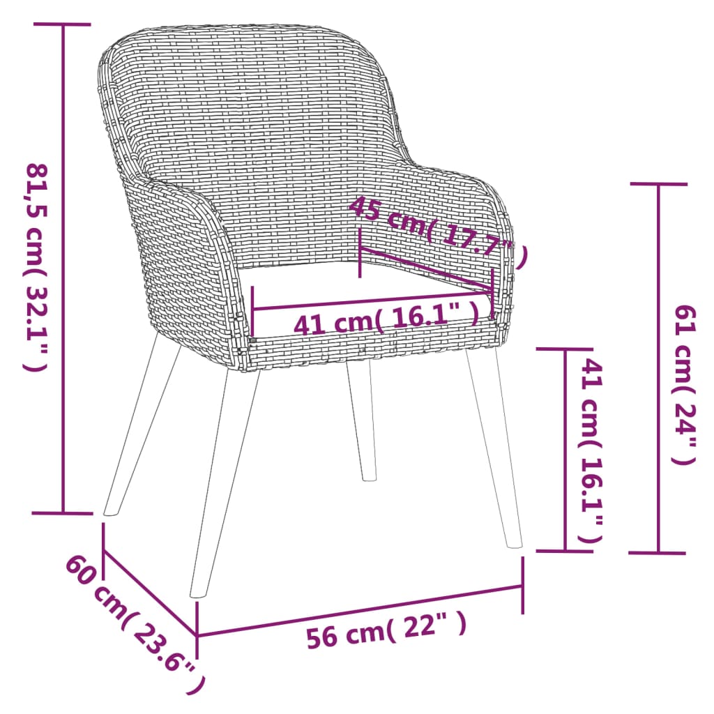 8720845765231_g_en_hd_8 vidaXL 7 Piece Garden Dining Set with Cushions Black - Image 10