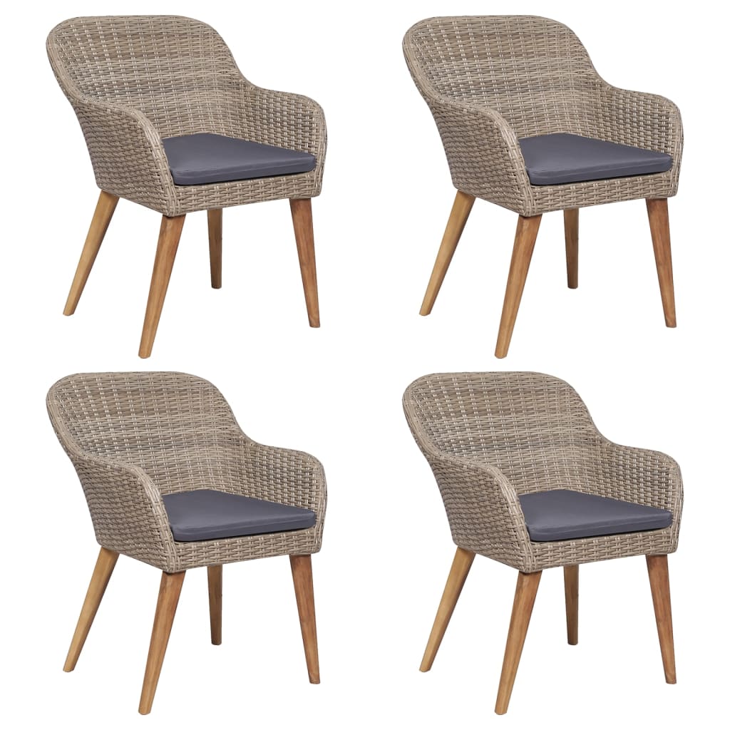 8720845765347_g_en_hd_2 vidaXL 5 Piece Garden Dining Set with Cushions Brown - Image 4