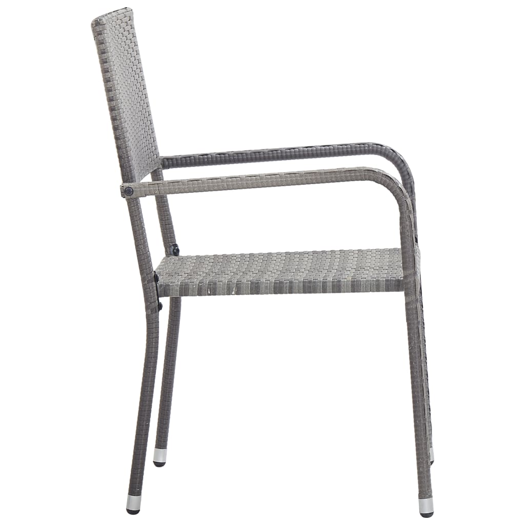 8720845765583_g_en_hd_4 vidaXL 5 Piece Garden Dining Set Grey Poly Rattan - Image 6