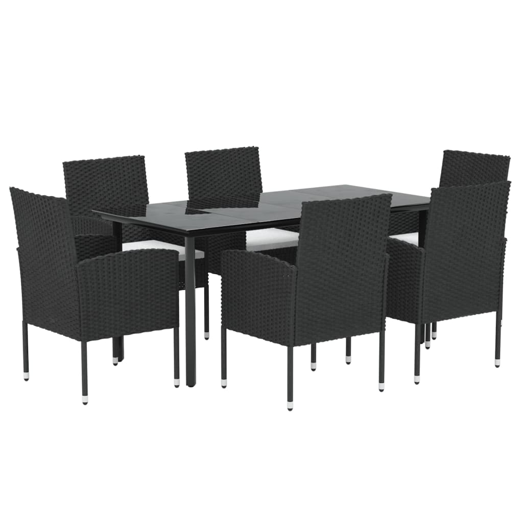 8720845765712_g_en_hd_1 vidaXL 7 Piece Garden Dining Set with Cushions Black Poly Rattan - Image 3
