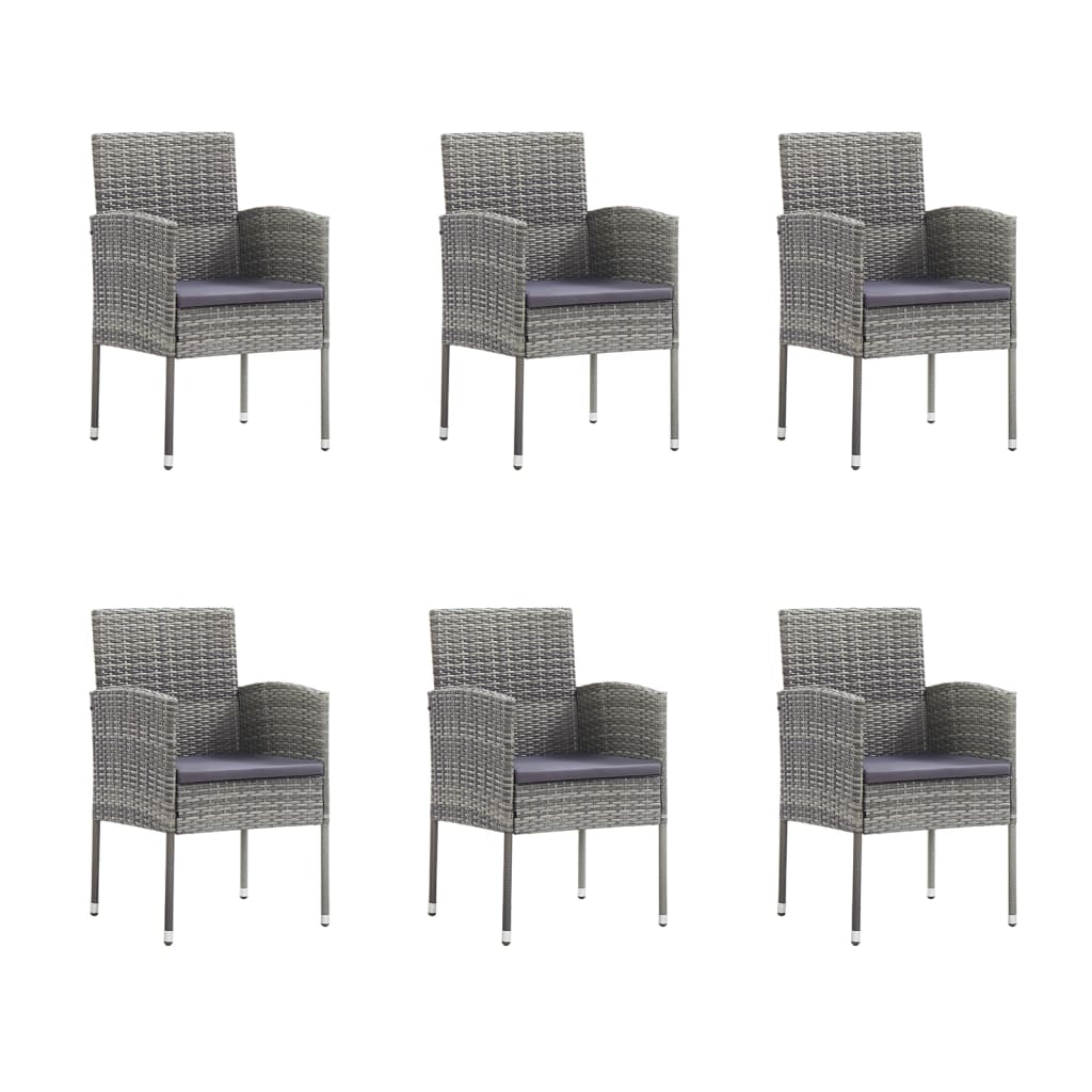 8720845765750_g_en_hd_2 vidaXL 7 Piece Garden Dining Set with Cushions Anthracite Poly Rattan - Image 4