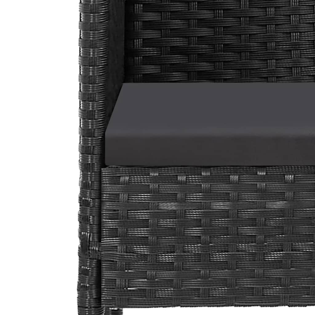 8720845765781_g_en_hd_4 vidaXL 5 Piece Garden Dining Set with Cushions Black Poly Rattan - Image 6