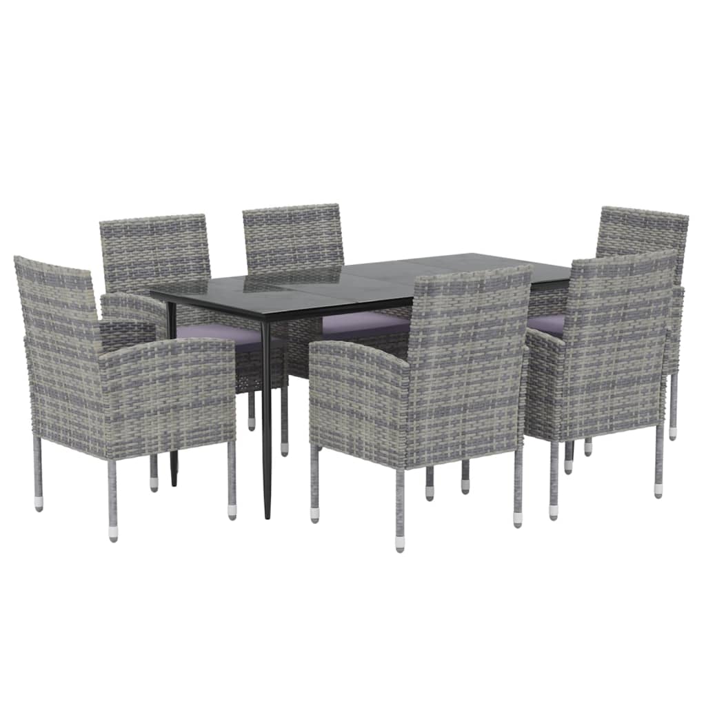 8720845765873_g_en_hd_1 vidaXL 7 Piece Garden Dining Set with Cushions Anthracite Poly Rattan - Image 3
