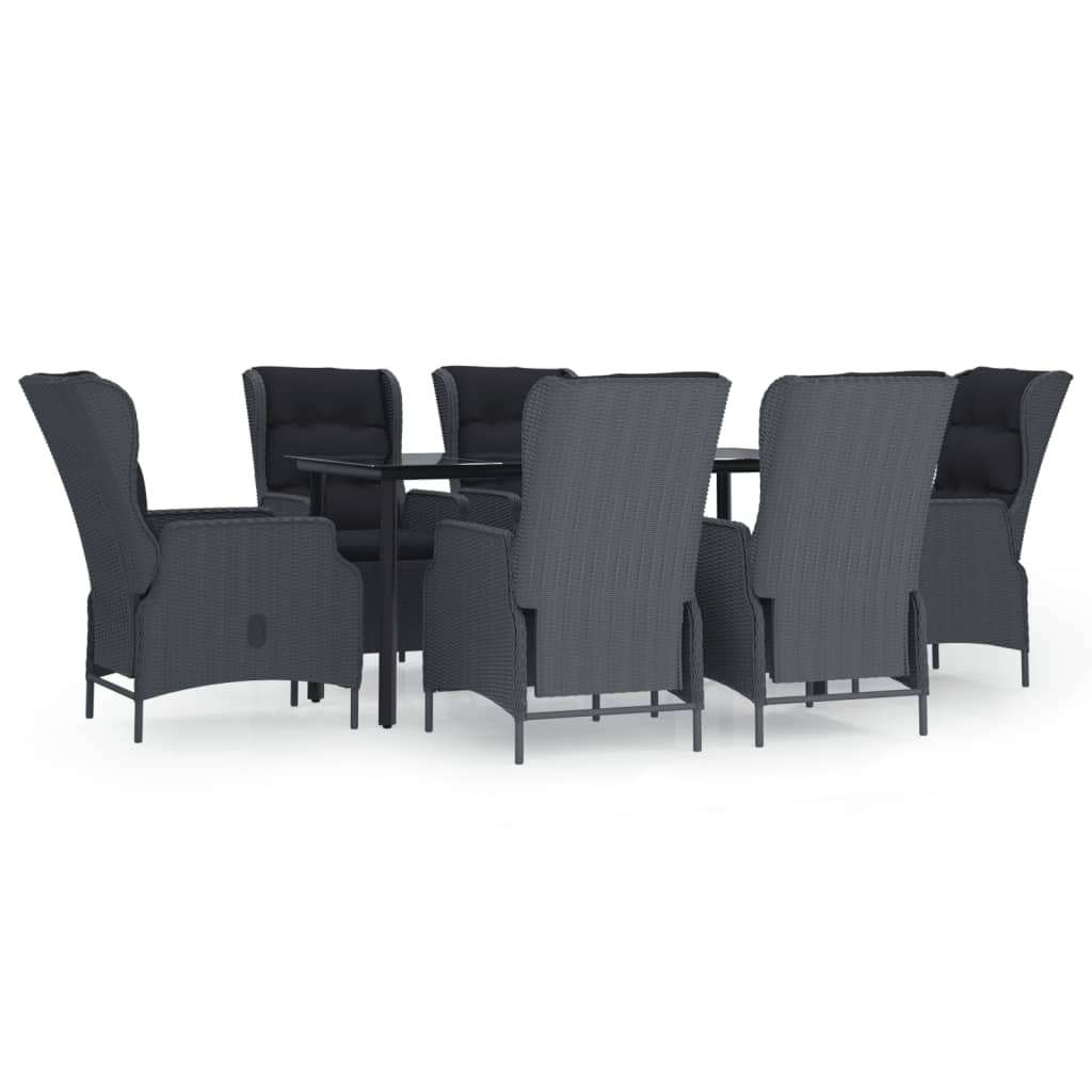 8720845765958_a_en_hd_1 vidaXL 7 Piece Garden Dining Set Dark Grey Poly Rattan - Image 2