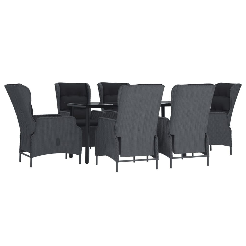 8720845765958_g_en_hd_1 vidaXL 7 Piece Garden Dining Set Dark Grey Poly Rattan - Image 3