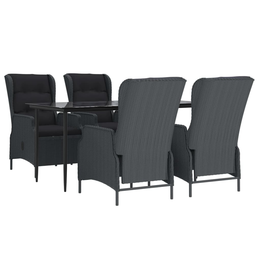 8720845766061_g_en_hd_1 vidaXL 5 Piece Garden Dining Set Dark Grey Poly Rattan - Image 3