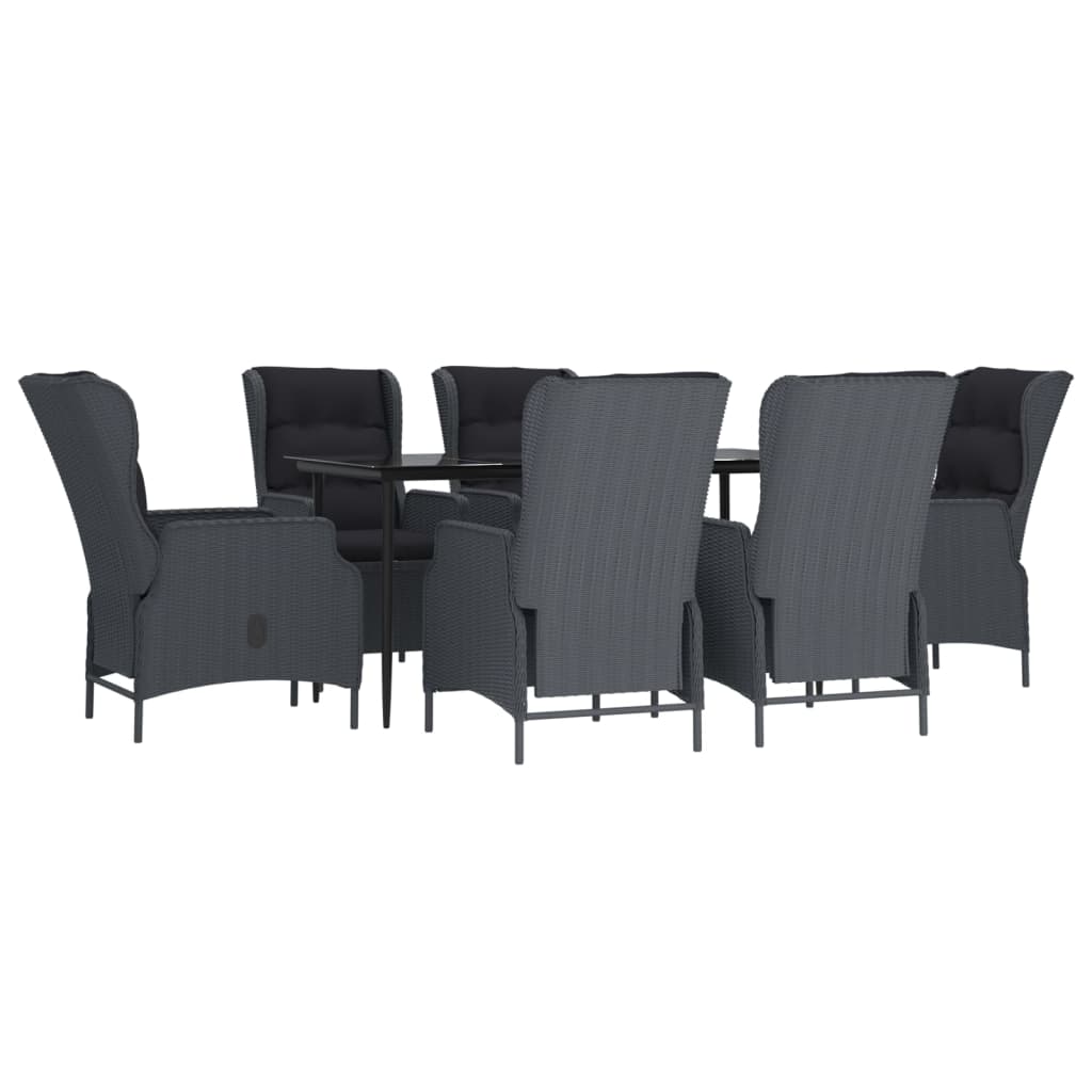 8720845766078_g_en_hd_1 vidaXL 7 Piece Garden Dining Set Dark Grey Poly Rattan - Image 3