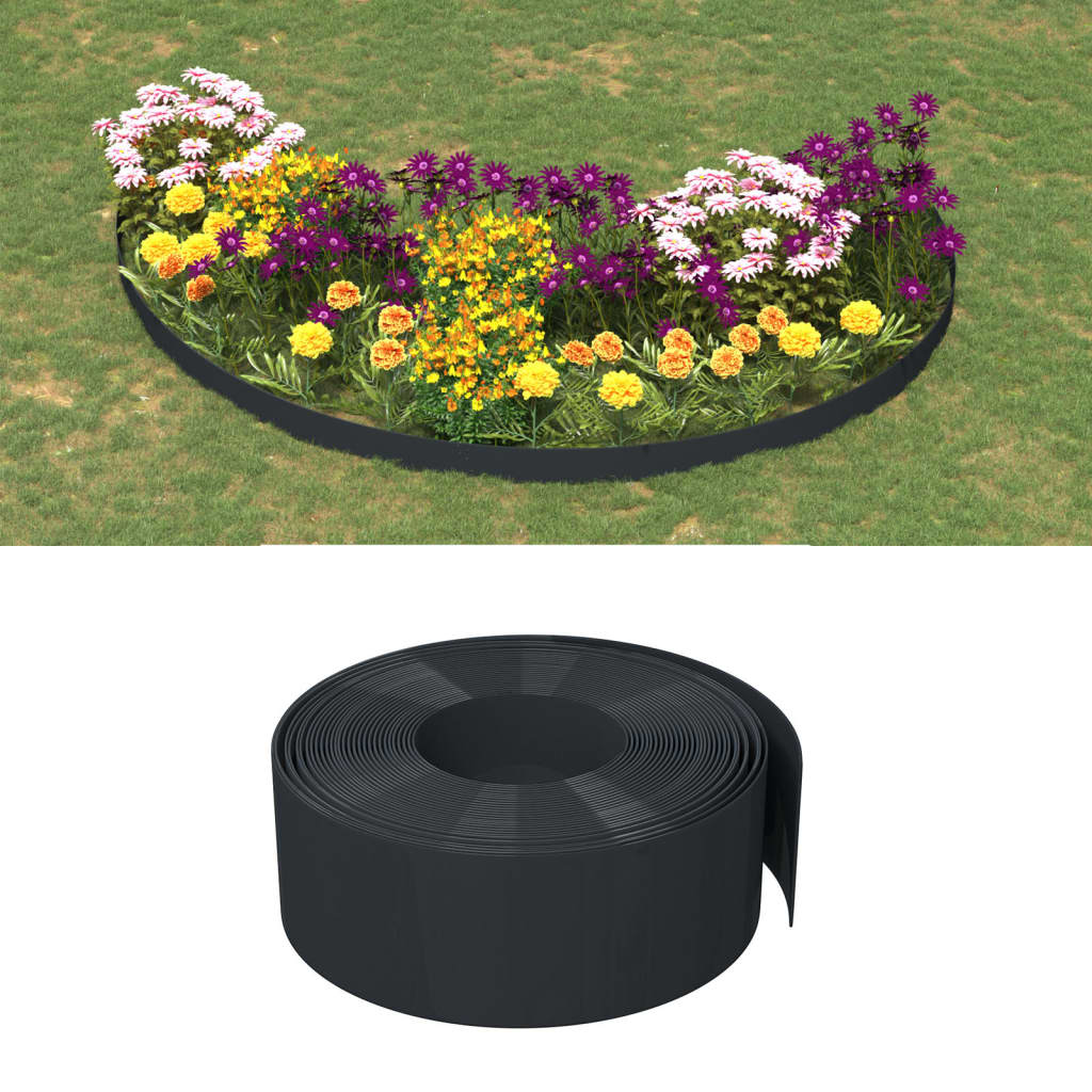 8720845766658_m_en_hd_1 vidaXL Garden Edging Black 10 m 20 cm Polyethylene - Image 1