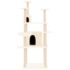 vidaXL Cat Tree with Sisal Scratching Posts Cream 166 cm - Image 3