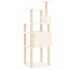 vidaXL Cat Tree with Sisal Scratching Posts Cream 166 cm - Image 5