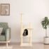 vidaXL Cat Tree with Sisal Scratching Posts Cream 132 cm