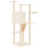vidaXL Cat Tree with Sisal Scratching Posts Cream 143 cm - Image 5