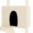 vidaXL Cat Tree with Sisal Scratching Posts Cream 143 cm - Image 6