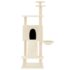 vidaXL Cat Tree with Sisal Scratching Posts Cream 153 cm - Image 3