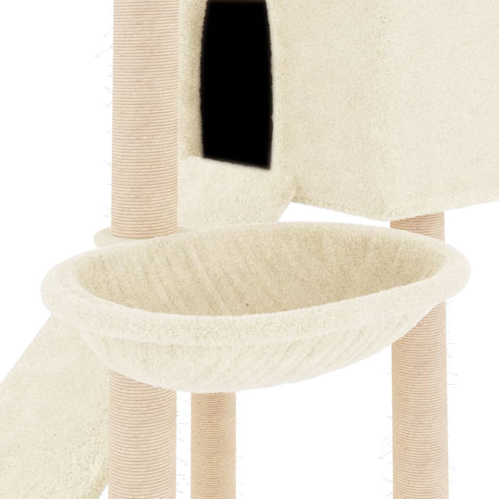 8720845766948_g_en_hd_5 vidaXL Cat Tree with Sisal Scratching Posts Cream 153 cm - Image 7