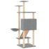 vidaXL Cat Tree with Sisal Scratching Posts Light Grey 153 cm - Image 5