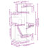 vidaXL Cat Tree with Sisal Scratching Posts Light Grey 153 cm - Image 8