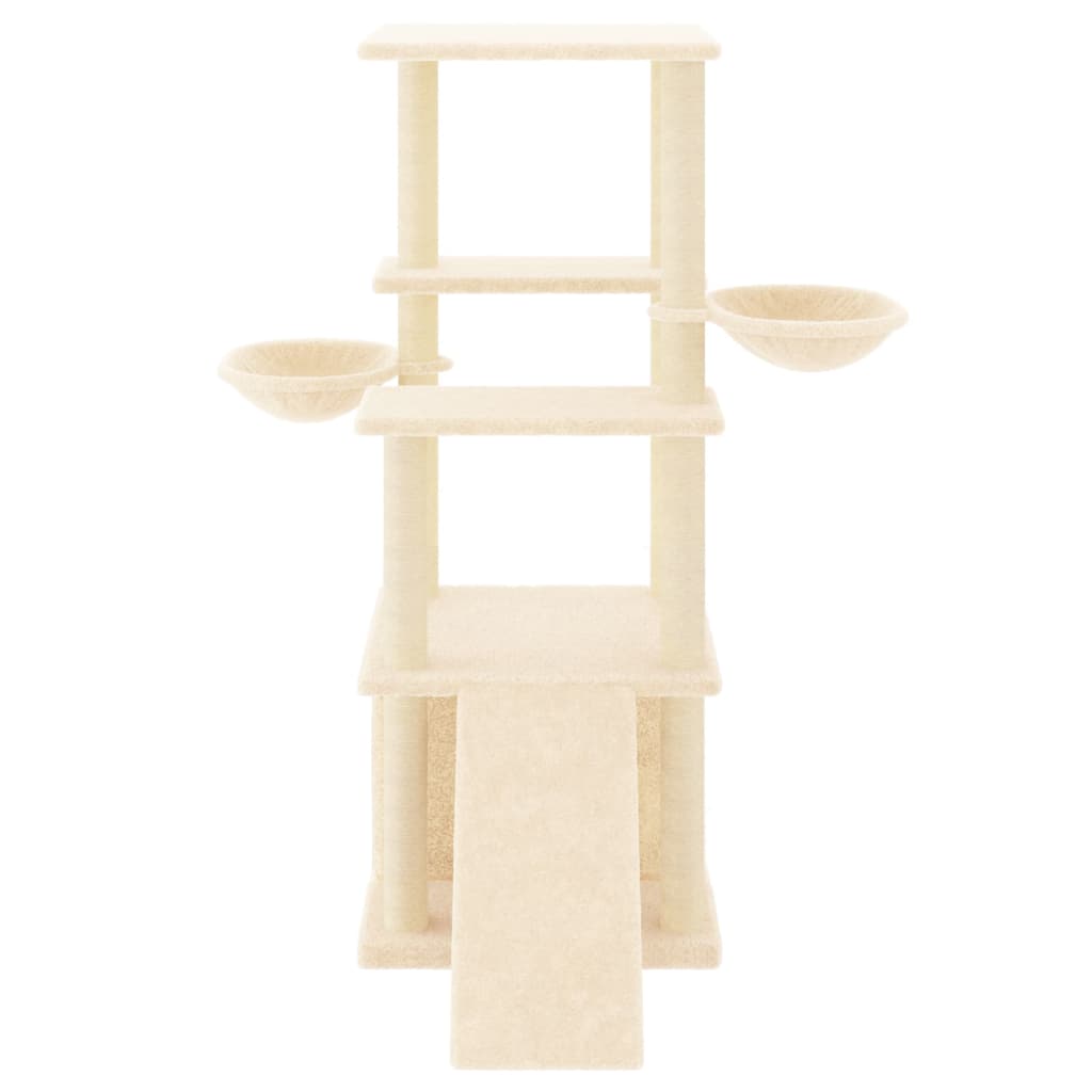 8720845767006_g_en_hd_1 vidaXL Cat Tree with Sisal Scratching Posts Cream 133 cm - Image 3