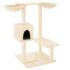 vidaXL Cat Tree with Scratching Posts Cream 82 cm - Image 2