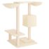 vidaXL Cat Tree with Scratching Posts Cream 82 cm - Image 5