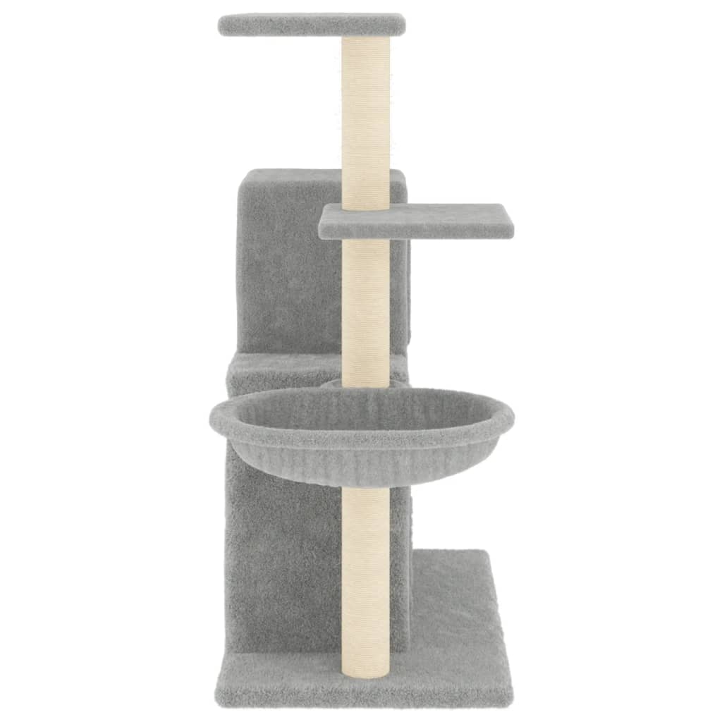 8720845767105_g_en_hd_2 vidaXL Cat Tree with Sisal Scratching Posts Light Grey 83 cm - Image 4
