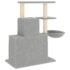 vidaXL Cat Tree with Sisal Scratching Posts Light Grey 83 cm - Image 5