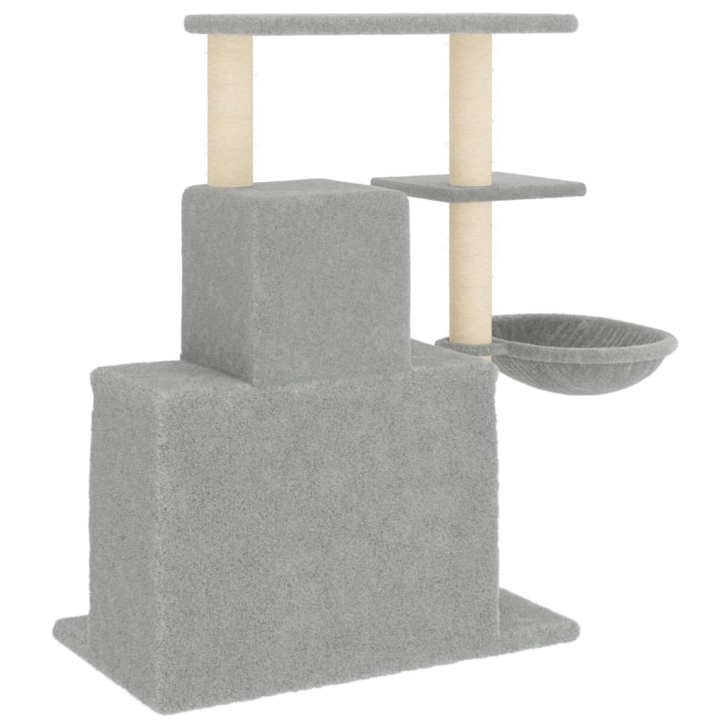 8720845767105_g_en_hd_3 vidaXL Cat Tree with Sisal Scratching Posts Light Grey 83 cm - Image 5