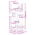 vidaXL Cat Tree with Sisal Scratching Posts Cream 154 cm - Image 7