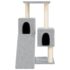 vidaXL Cat Tree with Sisal Scratching Posts Light Grey 82 cm - Image 3
