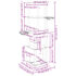 vidaXL Cat Tree with Sisal Scratching Posts Light Grey 147 cm - Image 7