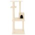 vidaXL Cat Tree with Sisal Scratching Posts Cream 123 cm - Image 3