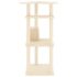 vidaXL Cat Tree with Sisal Scratching Posts Cream 123 cm - Image 4