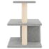 vidaXL Cat Tree with Sisal Scratching Posts Light Grey 48 cm - Image 4