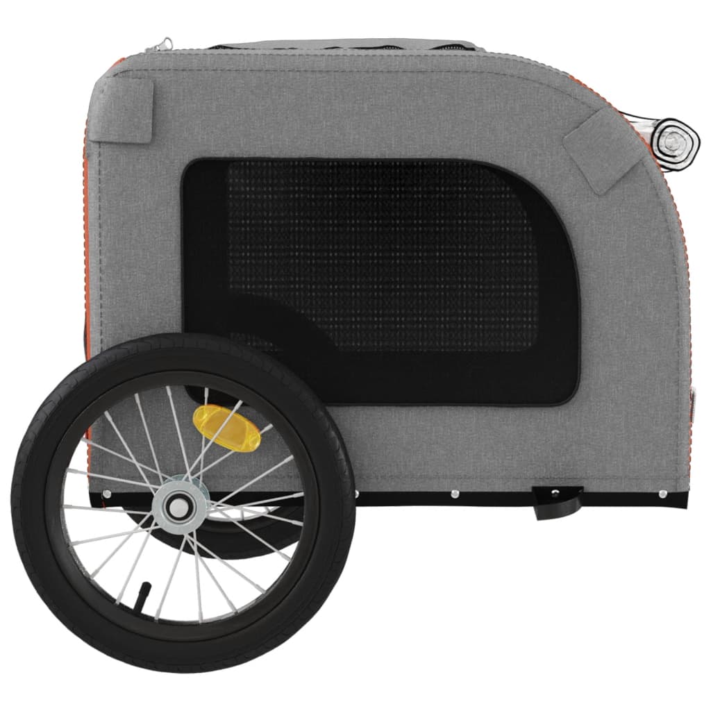 8720845769154_g_en_hd_5 vidaXL Pet Bike Trailer Orange and Grey Oxford Fabric and Iron - Image 7