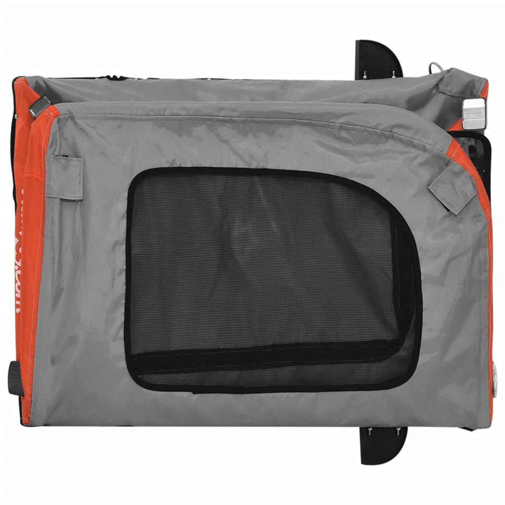 8720845769154_g_en_hd_7 vidaXL Pet Bike Trailer Orange and Grey Oxford Fabric and Iron - Image 9
