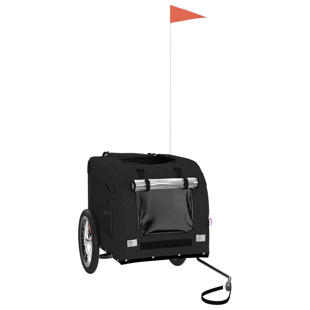 8720845769208_g_en_hd_1 vidaXL Pet Bike Trailer Black Oxford Fabric and Iron - Image 3