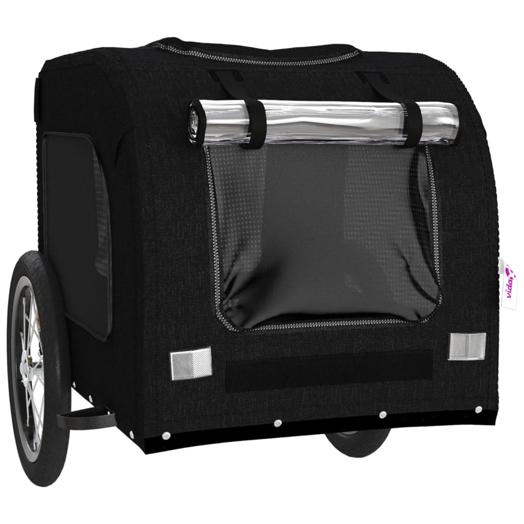 8720845769208_g_en_hd_3 vidaXL Pet Bike Trailer Black Oxford Fabric and Iron - Image 5