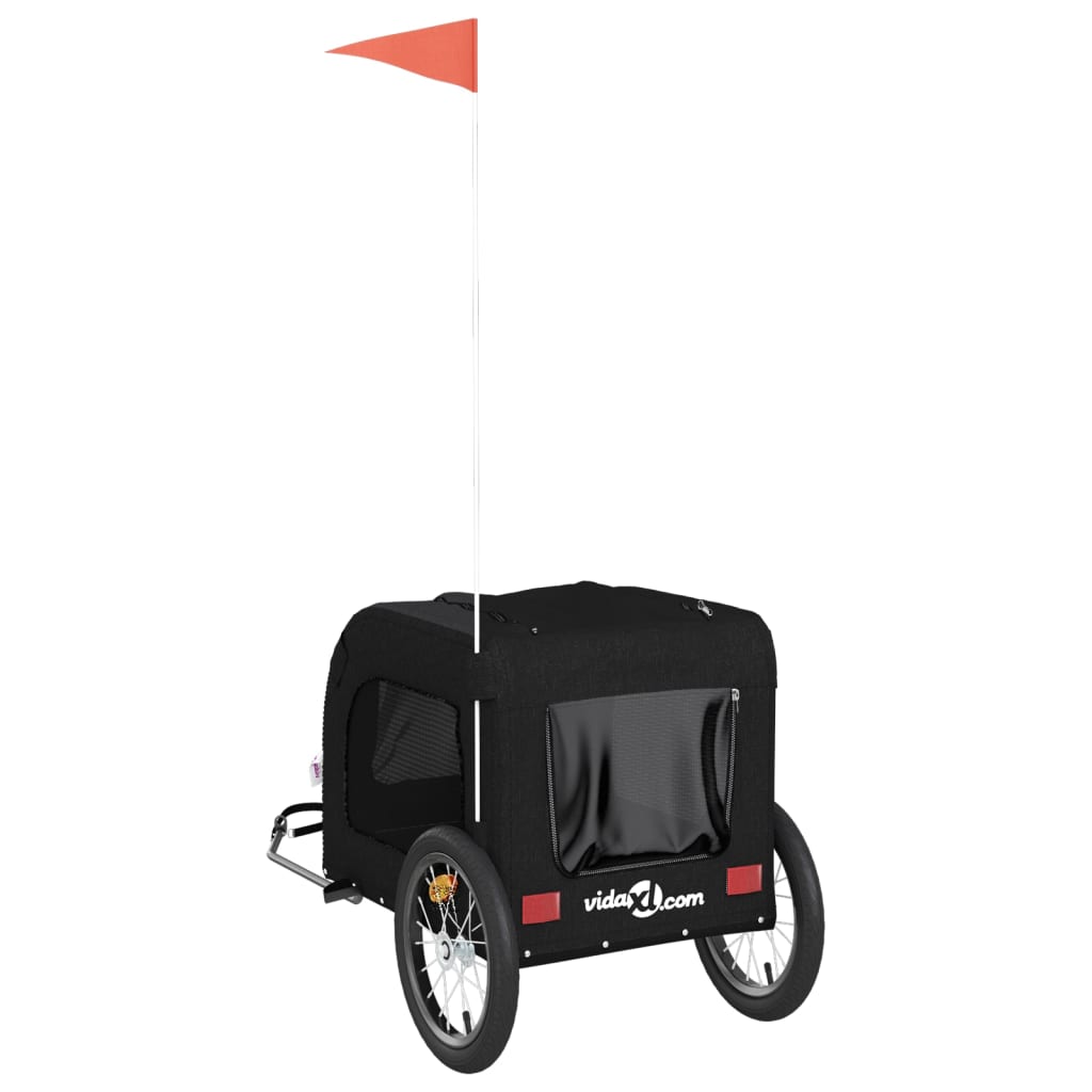 8720845769208_g_en_hd_6 vidaXL Pet Bike Trailer Black Oxford Fabric and Iron - Image 8
