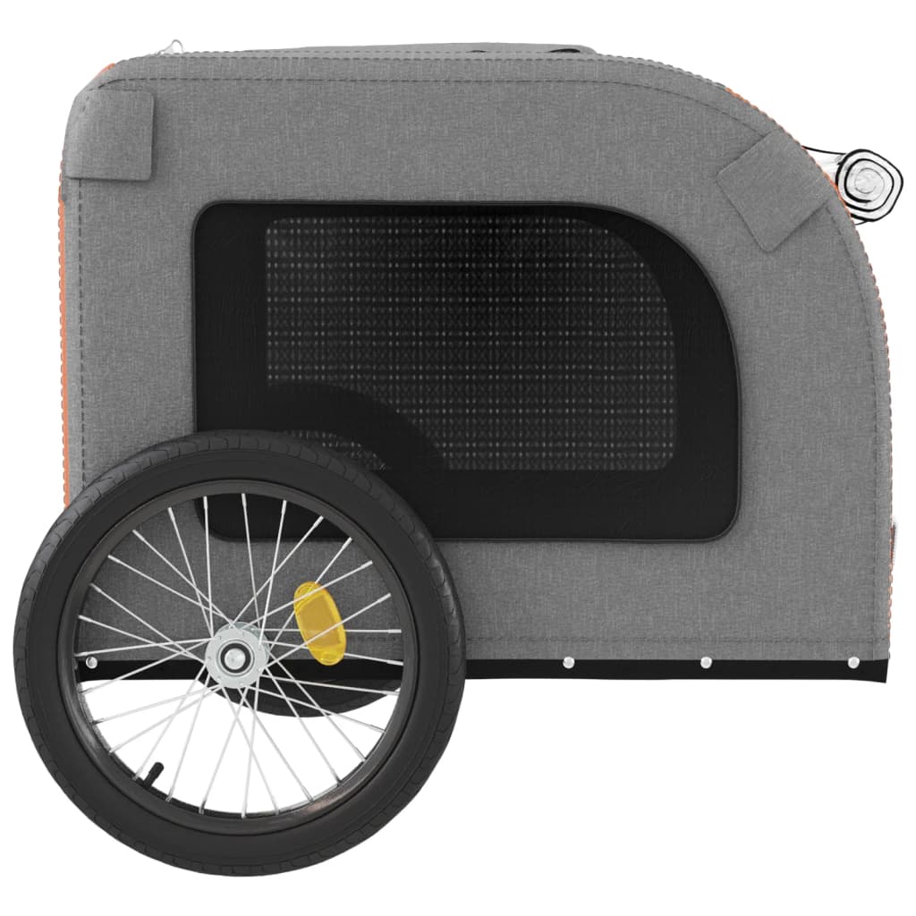 8720845769222_g_en_hd_5 vidaXL Pet Bike Trailer Orange and Grey Oxford Fabric&Iron - Image 7