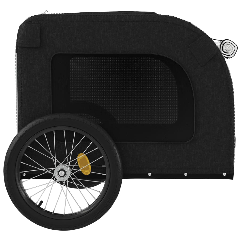 8720845769246_g_en_hd_5 vidaXL Pet Bike Trailer Grey and Black Oxford Fabric&Iron - Image 7