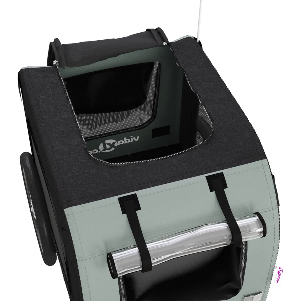 8720845769246_g_en_hd_9 vidaXL Pet Bike Trailer Grey and Black Oxford Fabric&Iron - Image 11