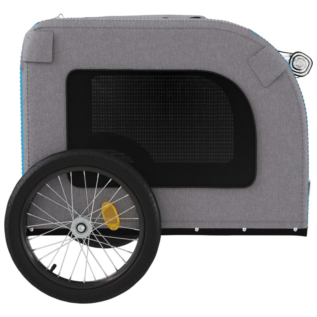 8720845769260_g_en_hd_5 vidaXL Pet Bike Trailer Blue and Grey Oxford Fabric&Iron - Image 7