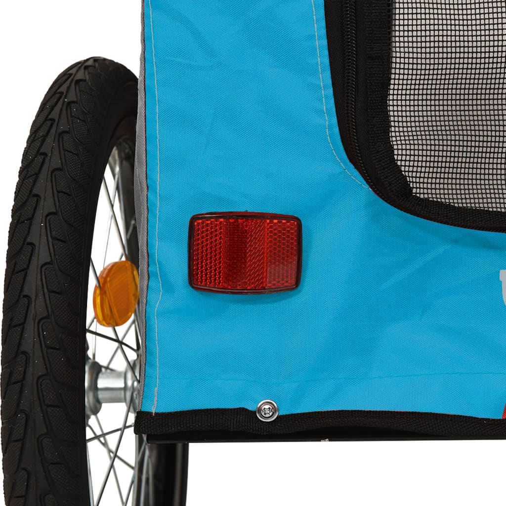 8720845769260_g_en_hd_7 vidaXL Pet Bike Trailer Blue and Grey Oxford Fabric&Iron - Image 9