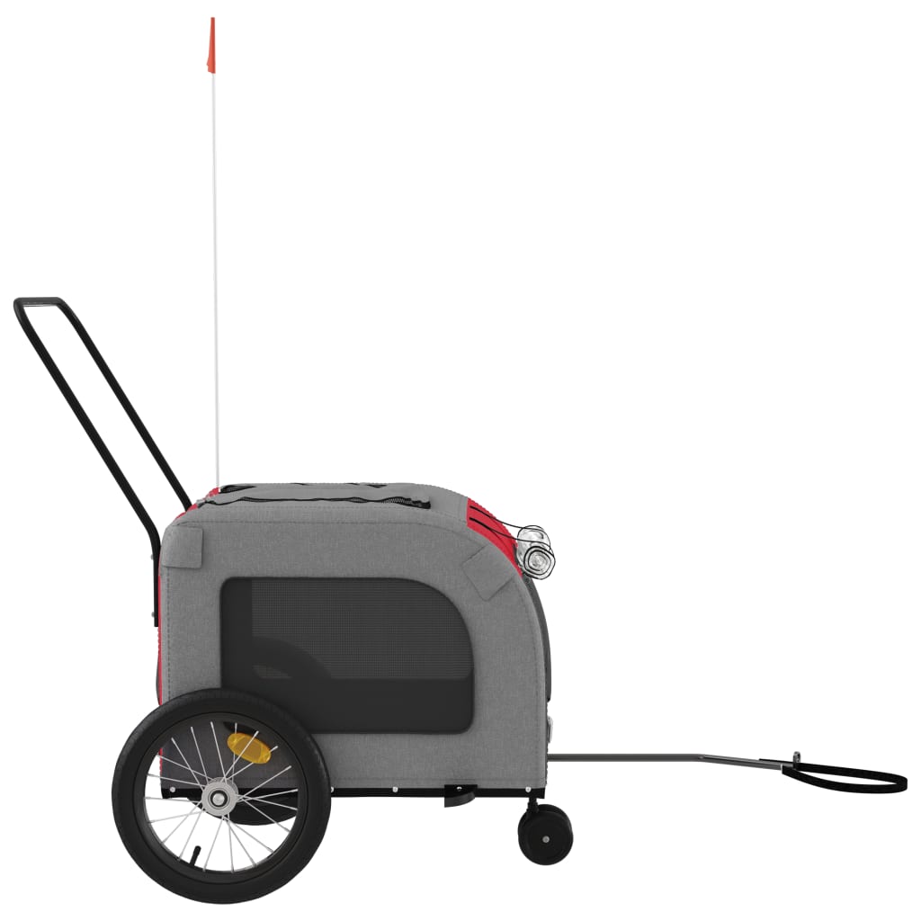 8720845769376_g_en_hd_4 vidaXL Pet Bike Trailer Red and Grey Oxford Fabric and Iron - Image 6