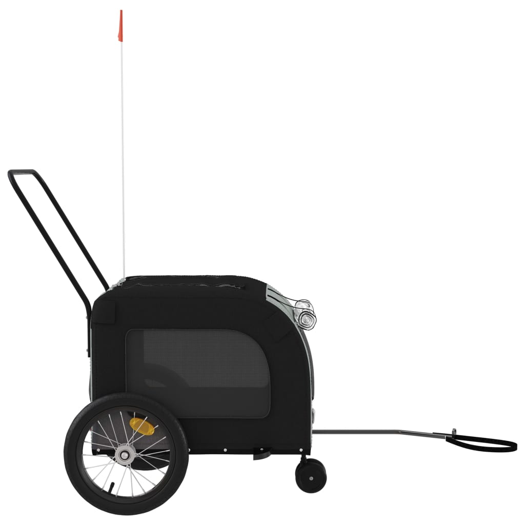 8720845769383_g_en_hd_4 vidaXL Pet Bike Trailer Black and Grey Oxford Fabric and Iron - Image 6