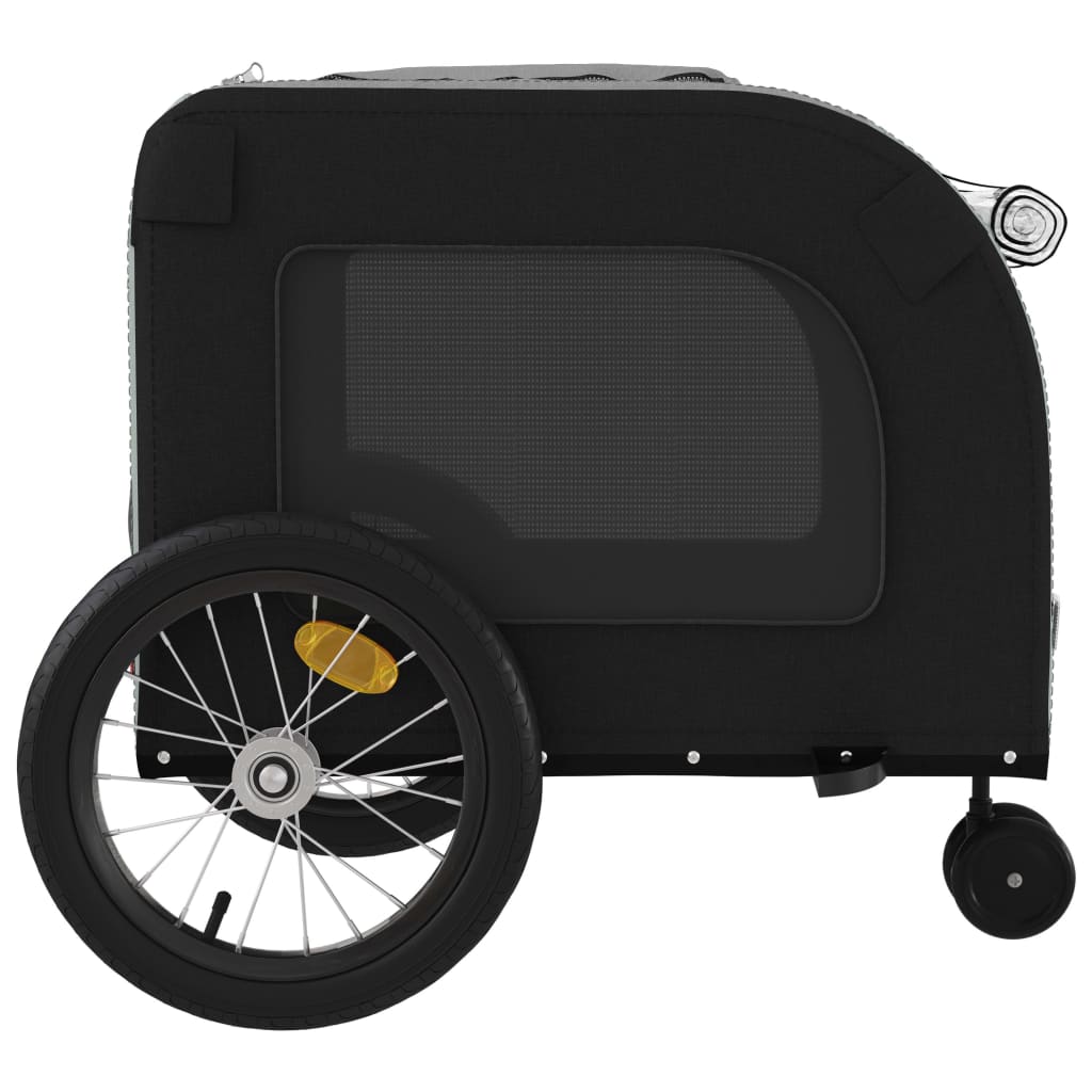 8720845769383_g_en_hd_5 vidaXL Pet Bike Trailer Black and Grey Oxford Fabric and Iron - Image 7