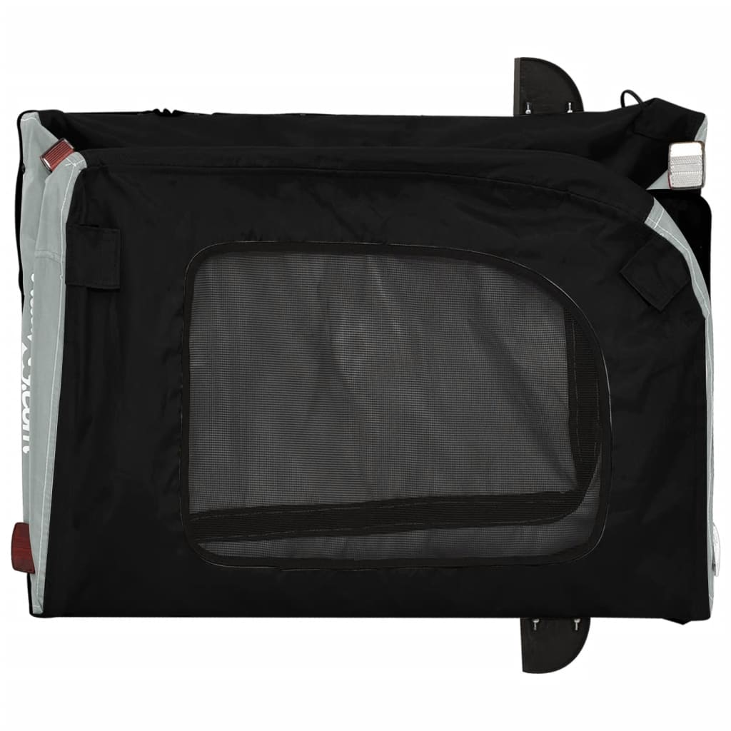 8720845769383_g_en_hd_7 vidaXL Pet Bike Trailer Black and Grey Oxford Fabric and Iron - Image 9