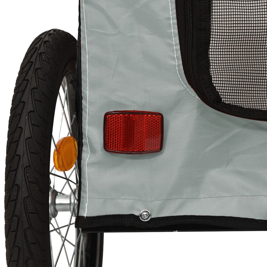 8720845769383_g_en_hd_9 vidaXL Pet Bike Trailer Black and Grey Oxford Fabric and Iron - Image 11