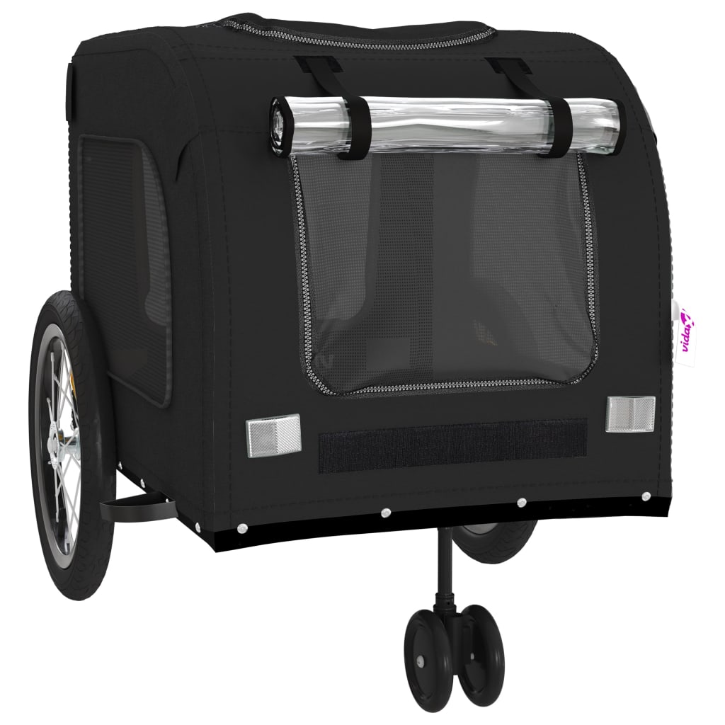 8720845769413_g_en_hd_3 vidaXL Pet Bike Trailer Black Oxford Fabric and Iron - Image 5